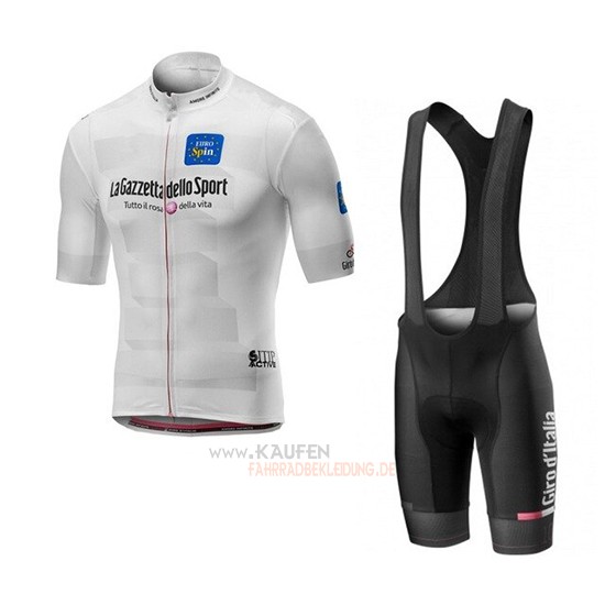 Giro d'Italia Kurzarmtrikot 2019 und Kurze Tragerhose Wei